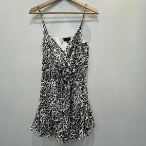 Trixxi women's size S animal print cheetah romper jumpsuit